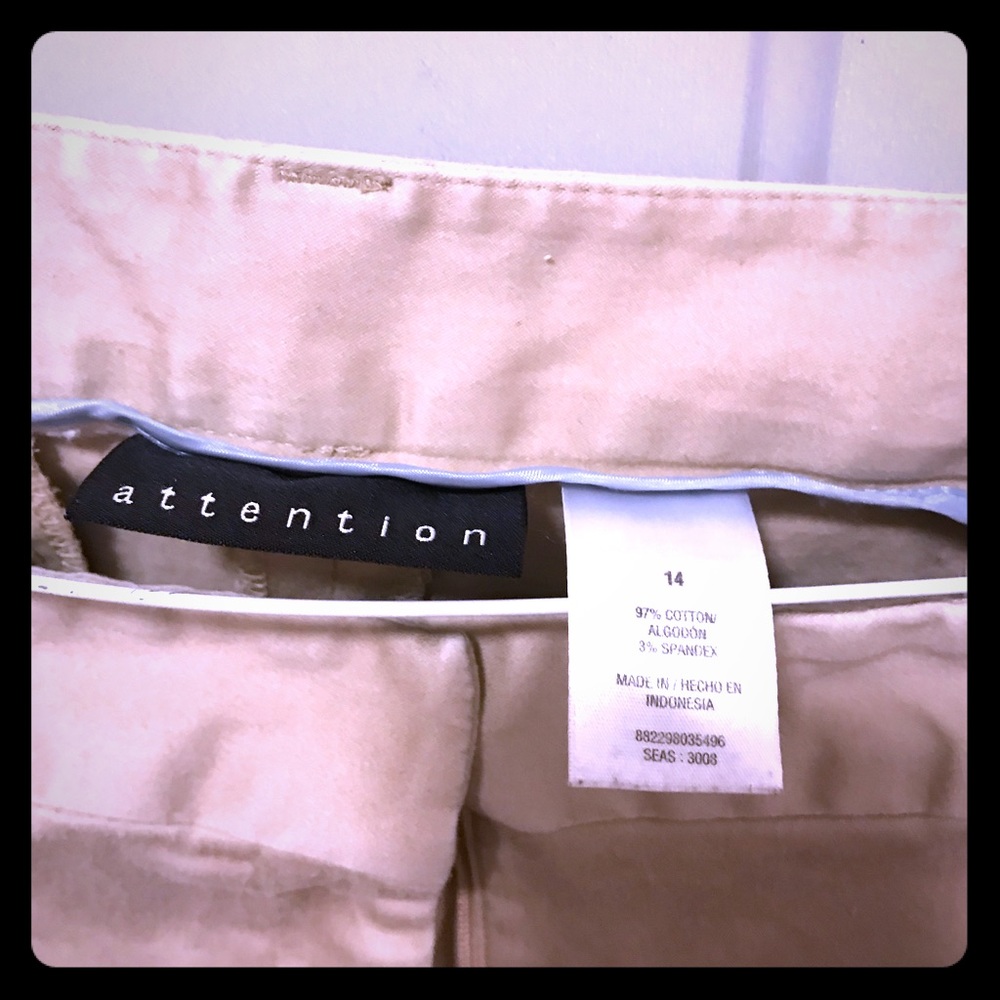Khaki pants.